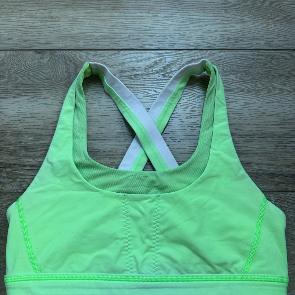Lululemon Women's Lime Green Sports Bra
